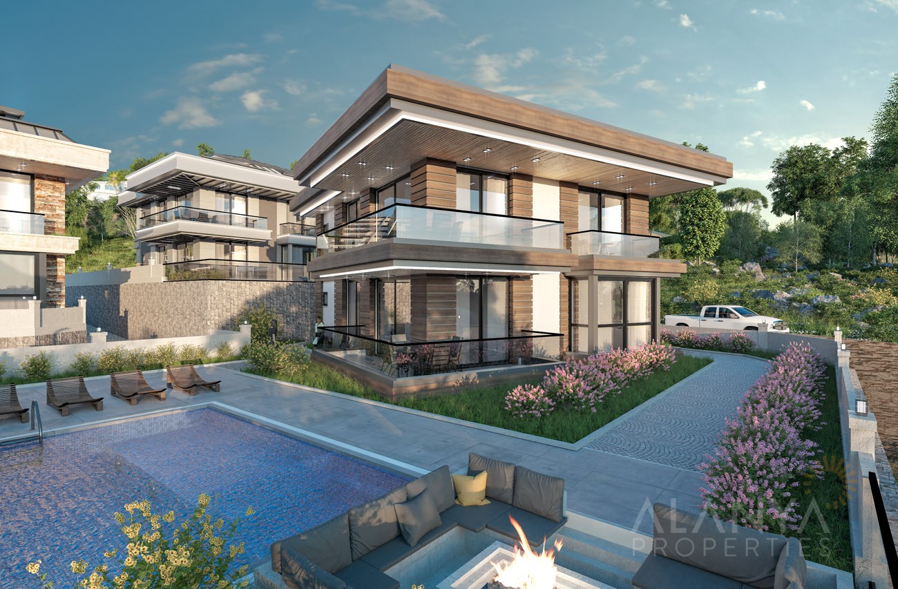 Luxury villas in Yesiloz Alanya Properties in Alanya.