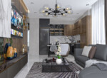 luxury apartments 300 m from the beach for sale in Tosmur (12)