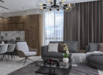 luxury apartments 300 m from the beach for sale in Tosmur (13)