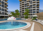 luxury apartments 300 m from the beach for sale in Tosmur (26)