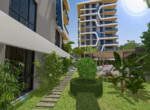 luxury apartments 300 m from the beach for sale in Tosmur (38)