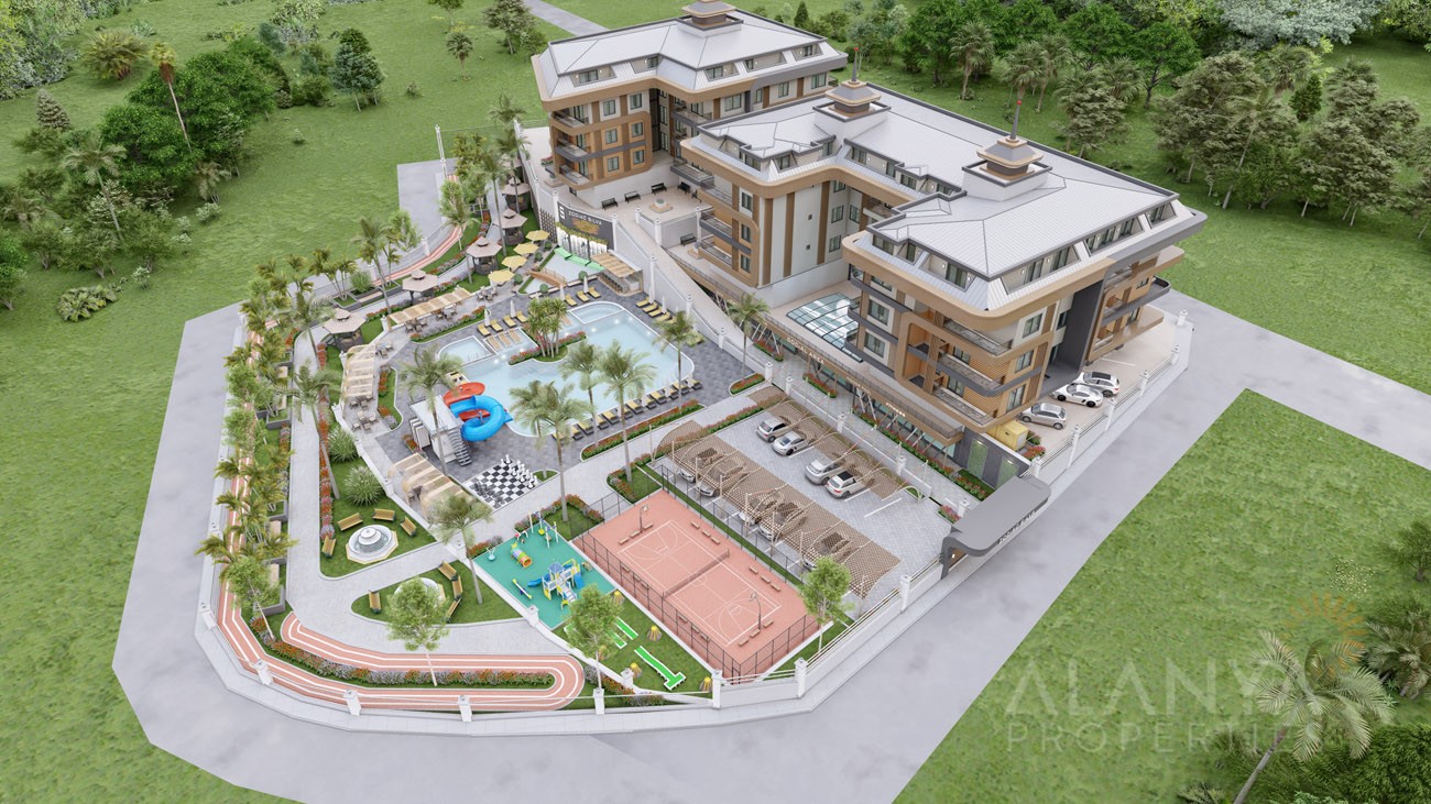 Appartements de Faible Hauteur à Oba / Alanya