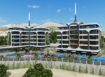 new build apartments with sea views for sale in Alanya Turkey (1)
