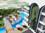 new build apartments with sea views for sale in Alanya Turkey (5)