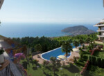 Luxury apartment overlooking Alanya with sea views for sale! (13)