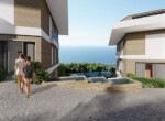 Luxury apartment overlooking Alanya with sea views for sale! (16)