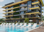 apartments for sale 200 m from the beach in Kargicak Alanya (10)