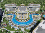 Luxury modern apartments in Kestel Alanya, with beautiful views of the Mediterranean Sea, the Taurus Mountains and the Historic Alanya castle (11)