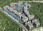 Luxury modern apartments in Kestel Alanya, with beautiful views of the Mediterranean Sea, the Taurus Mountains and the Historic Alanya castle (12)