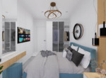 Discover modern new-build apartments in Tosmur Alanya, situated just 900 metres from the golden sandy beach and a short stroll from Tosmur town centr (17)