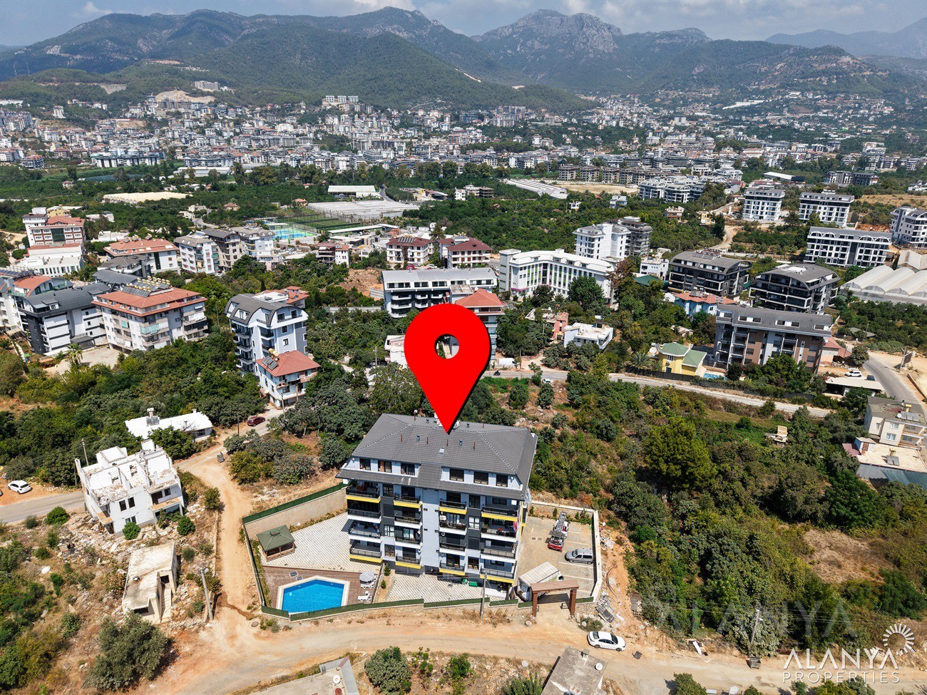 Appartement Neuf de 2 Chambres à Oba / Alanya